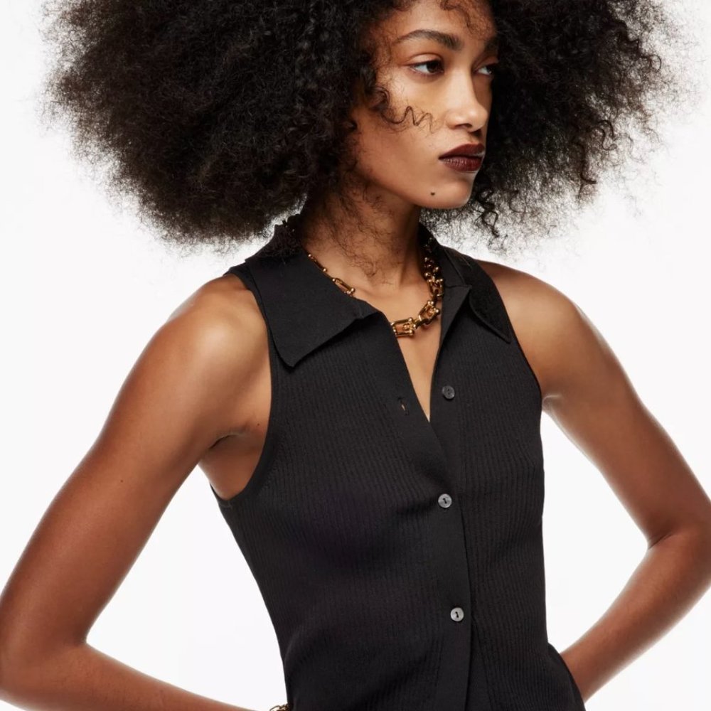 NWT Black Aritzia Babaton Stovall Sweater, size S